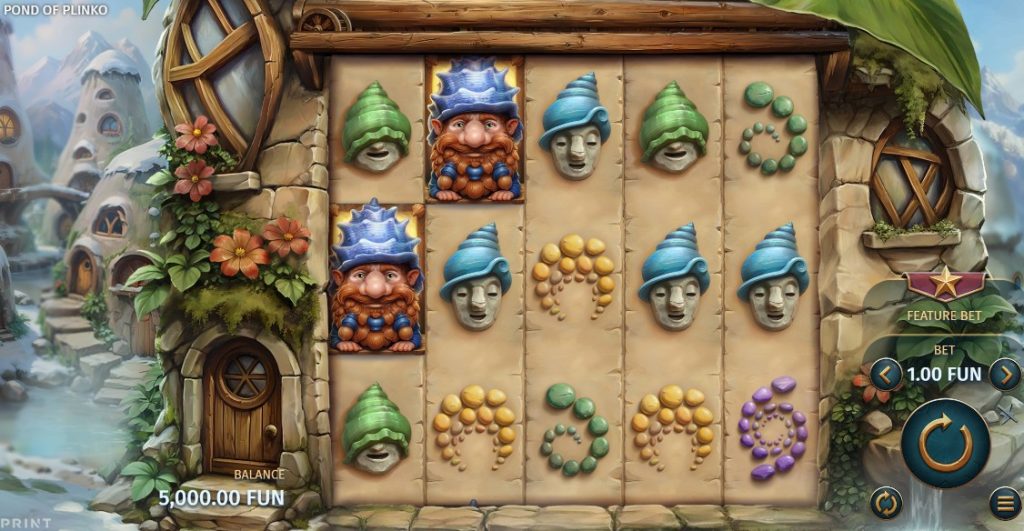 Pond of Plinko Slot Basisspiel mit 5 Walzen